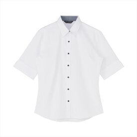 【透け防止】 レギュラー 五分袖 形態安定 レディースシャツ／ブリックハウス（BRICKHOUSE）