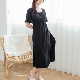 餅田コシヒカリさんとコラボ ナイトブラ付きルームウェア『LuNight（ルナイト）』半そでワンピース／フランデランジェリー（fran de lingerie）