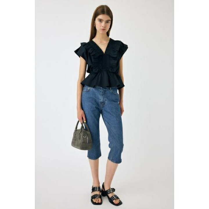 楽天市場】SHIRRING RUFFLE PEPLUM トップス／マウジー（MOUSSY 