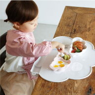 【ベビー】10mois お食事シリコンマット グレー・ベージュ／ディモワ（10mois）