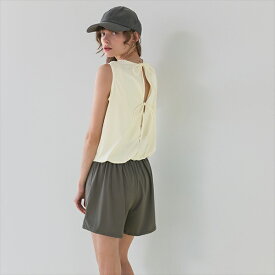 【SEA DRESS】バックリボンノースリーブオールインワン/水着／ティティベイト（titivate）