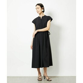 [小さいサイズ]キーネックギャザーワンピース／ミッシェルクラン（MICHEL KLEIN）