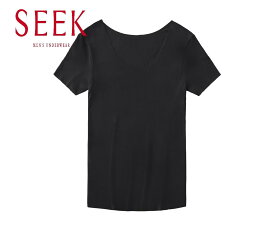 【SEEK】【ボ−トネツクTシヤツ】【保温カットオフ】／シーク（SEEK）