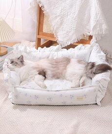 花柄ふんわりペットベッド／アイモハ（aimoha）