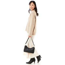 定番【COOCO】シュリンクレザー ダブルストラップ 2WAY ショルダーバッグ／クーコ（cooco）