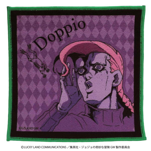 ジョジョの奇妙な冒険　黄金の風　スマホ・メガネ拭き　ハンカチ　ドッピオ /ディアボロ／ブルーミング（BLOOMING）