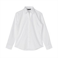 【透け防止】 スキッパー 長袖 形態安定 レディースシャツ／ブリックハウス（BRICKHOUSE）