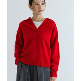カシミヤ混強縮キーネックニットプルオーバー／アーバンリサーチ（URBAN RESEARCH）