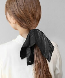 【オンライン限定】レザー調スクエアシュシュ／アネモネ（ANEMONE）