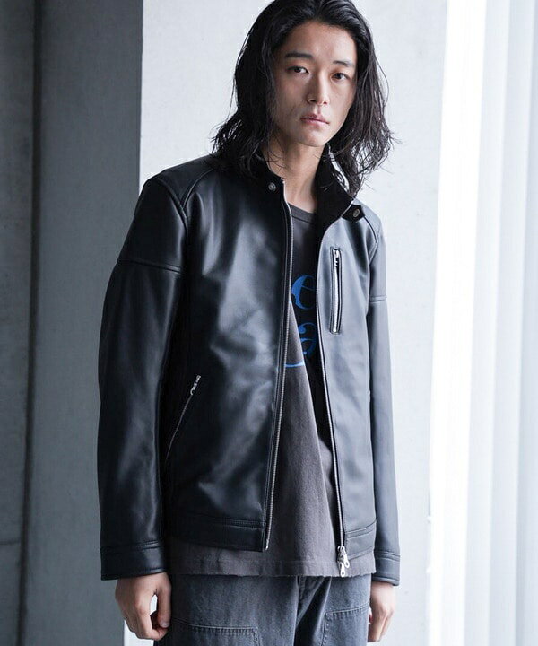 楽天市場】SHEEP LEATHER/シープレザー シングルライダースジャケット 