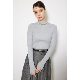 サムホール付きウォッシャブルハイネックニットトップス／リエンダ（rienda）