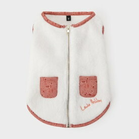 【ふわふわ素材面ファスナー仕様】ミルソープ柄 ドッグウエア／ローラ アシュレイ（LAURA ASHLEY）