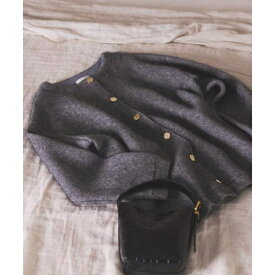 FOX混ダブルフェイスニットカーディガン 25AW／プロポーション ボディドレッシング（PROPORTION BODY DRESSING）