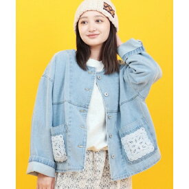 Orale! クロシェコンビデニムジャケット／チチカカ（titicaca）