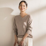 Brisbane Vネックニットプルオーバー≪WEB限定カラーあり/11号あり≫／ロートレアモン（LAUTREAMONT）