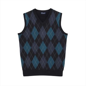 ニット アーガイル ベスト メンズ／ブリックハウス（BRICKHOUSE）