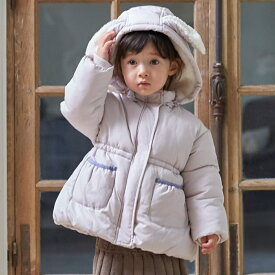 【洗える】もこもこウサギ中綿ジャケット／プティマイン（petit main）