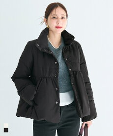 ウォッシャブル 中綿スタンドカラーフレアブルゾン 全2色／コカ（coca）