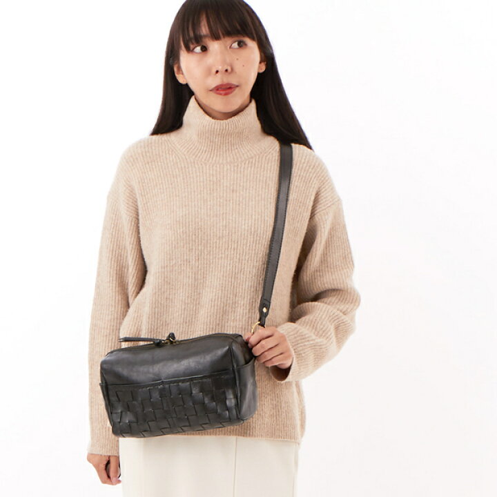 美品】PEAKSPEAK ピークスピーク 牛革 レザー ショルダーバッグ 