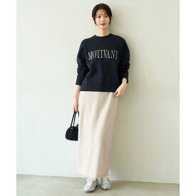 ブラッシュドジャージー Iラインスカート／アンフィーロ（UNFILO）