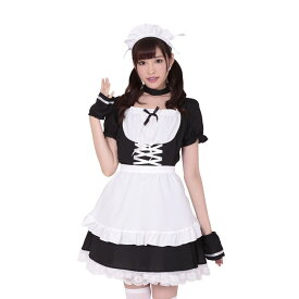 【 コスプレ 】 A＆T Collection コルセット メイド ホワイト ブラック M ／A＆TCollection（A＆TCollection）