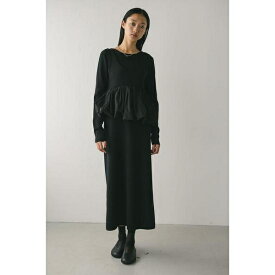 2ピースバルーンペプラムニットワンピース／スタイルミキサー（STYLEMIXER）