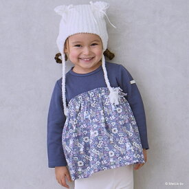 【miffy】花柄ドッキングチュニック／プティマイン（petit main）