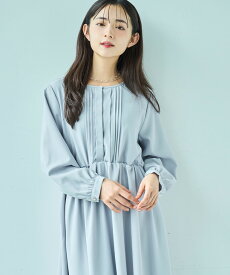 【ハレの日・セレモニー】ノーカラー タックデザイン ワンピース / 入学式【mil(ミル)】／ミル（mil）
