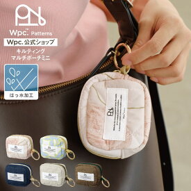 【Wpc.】はっ水キルティングマルチポーチミニ カラビナ付き イヤホンポーチ アクセサリーポーチ／Wpc.（WPC）