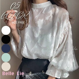Blouse/ジャガードシアーブラウス ST/No.22153／ベルシー（Belle Cie）