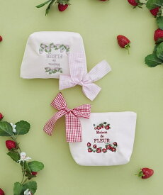 いちごポーチ／メゾン ド フルール（Maison de FLEUR）