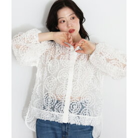 TORRAZZO DONNA別注フラワーレースブラウス／ルクールブラン（le.coeur blanc）