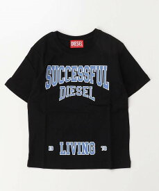 DIESEL(ディーゼル)Kids ＆ Junior ブランドロゴ半袖Tシャツカットソー／ディーゼル（DIESEL）