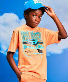 DIESEL(ディーゼル)Kids ＆ Junior ブランドロゴ半袖Tシャツカットソー／ディーゼル（DIESEL）