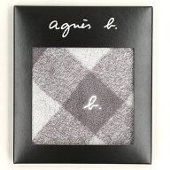 アニエスベー　タオルハンカチ（パッケージ入り）バイアスブロックチェック　【agnes b】／アニエスベー…
