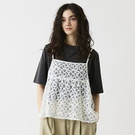 【M〜5L】【WEB/一部店舗限定】レーシーキャミブラウス／レスウェル（leswel）