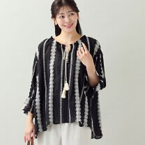 楽天市場】刺繍カフタンブラウスの通販