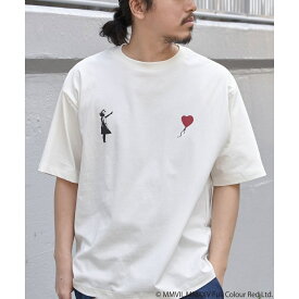 【接触冷感】Banksy バンクシー Girl with Balloon プリントT／ヴァンスエクスチェンジ（VENCE EXCHANGE）