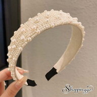 カチューシャ パール 幅広 大人 ヘアバンド ヘッドアクセサリー シック 細め 結婚式 二次会／shoppinggo…
