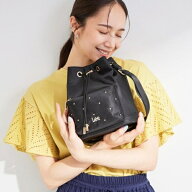【Lee別注／撥水】スタッズ巾着ショルダーバッグ／シューラルー（SHOOLARUE）