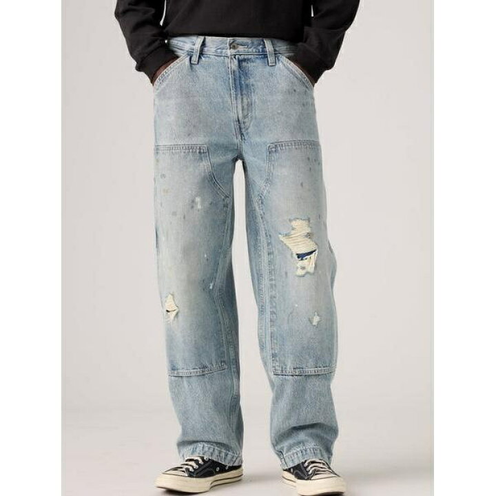 楽天市場】WORKWEAR 568(TM) ルーズストレートダブルニージーンズ 