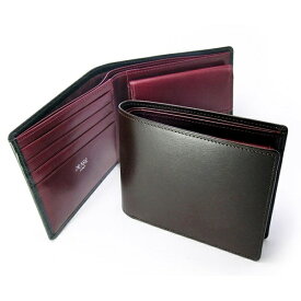 BOXカーフ　ヴェネチアン 二つ折り財布（小銭入れあり）／プレリーギンザ（PRAIRIE GINZA）