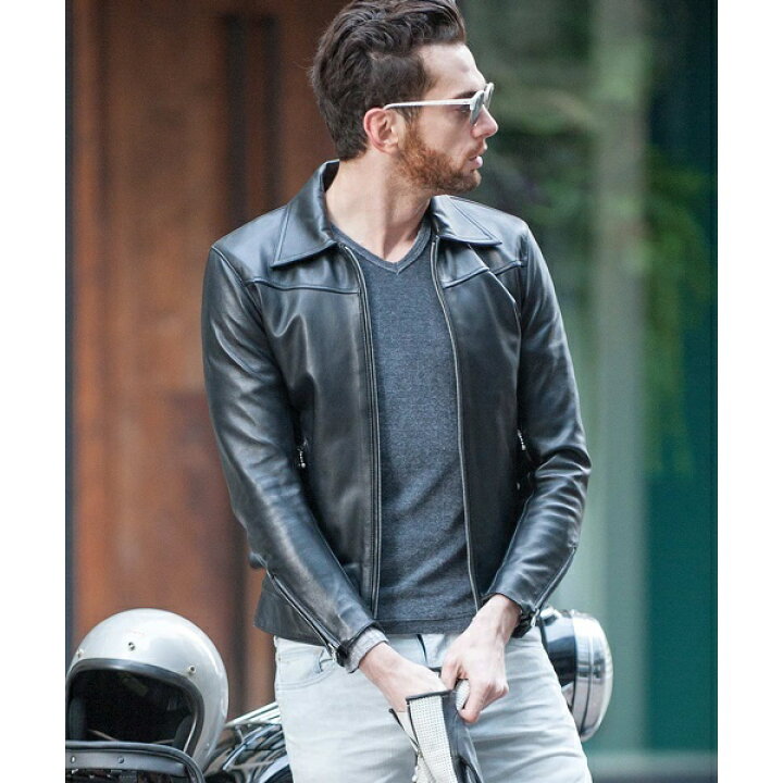 楽天市場】【2017-18AW】TYLER(テイラー)ラムレザーシングルライダース 
