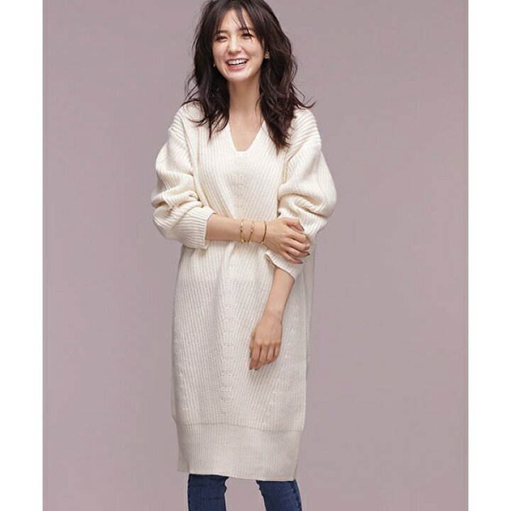 楽天市場 ｿﾌﾄﾗﾑ畦vﾈｯｸﾆｯﾄﾜﾝﾋﾟ ナノ ユニバース レディース Nano Universe 丸井 マルイ 楽天市場店