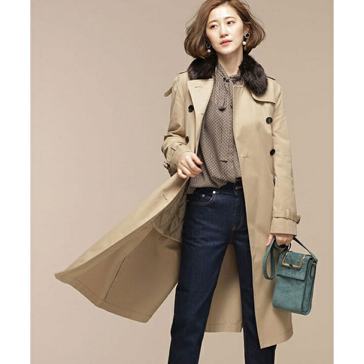 楽天市場 ﾗｲﾅｰ付ﾌｪｲｸﾌｧｰﾄﾚﾝﾁｺｰﾄ ナノ ユニバース レディース Nano Universe 丸井 マルイ 楽天市場店