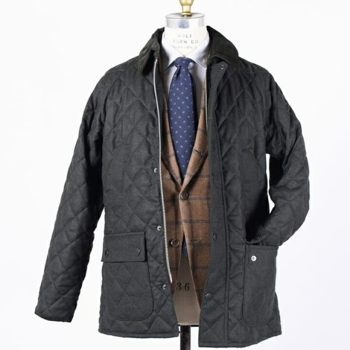 楽天市場】Barbour： 別注 キルティング／ウール ビデイル 