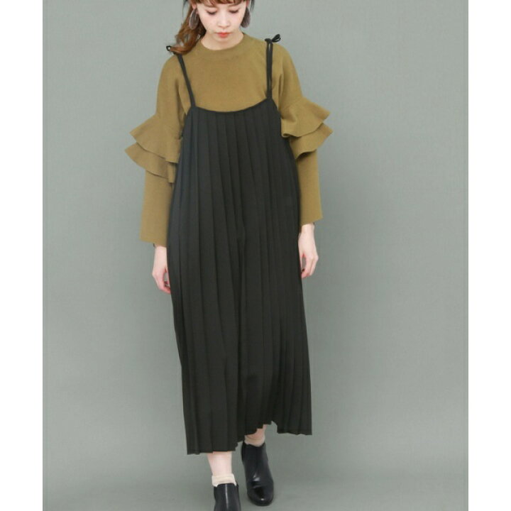 楽天市場 レディスワンピース プリーツキャミソールワンピース Kbf Kbf 丸井 マルイ 楽天市場店