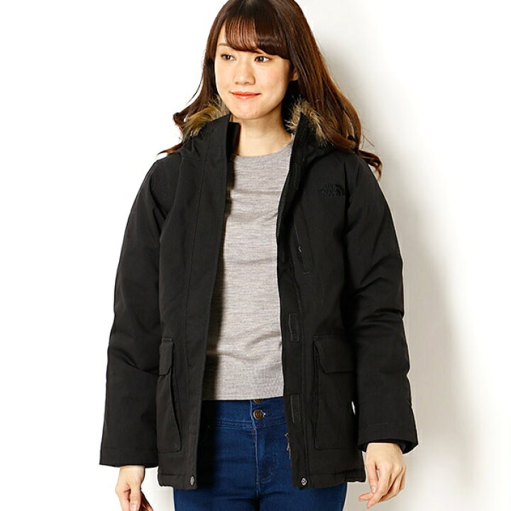 楽天市場】【THE NORTH FACE】ファー付きフーディダウンジャケット 