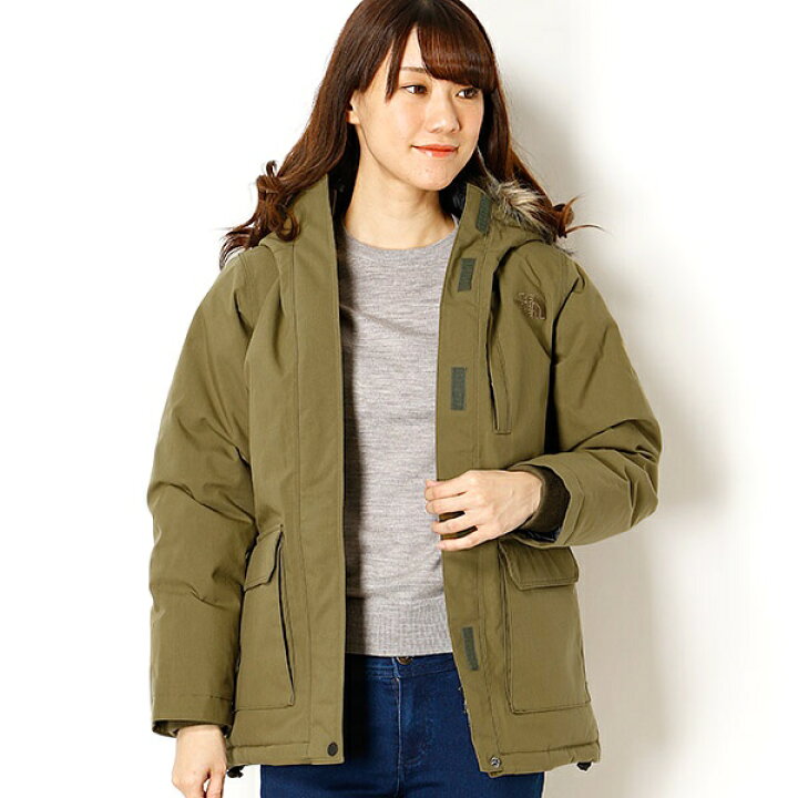 楽天市場】【THE NORTH FACE】ファー付きフーディダウンジャケット 