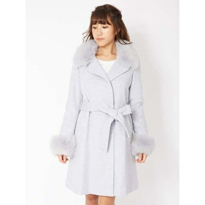 楽天市場】ファー付ガウンコート=／セシルマクビー（CECIL McBEE 